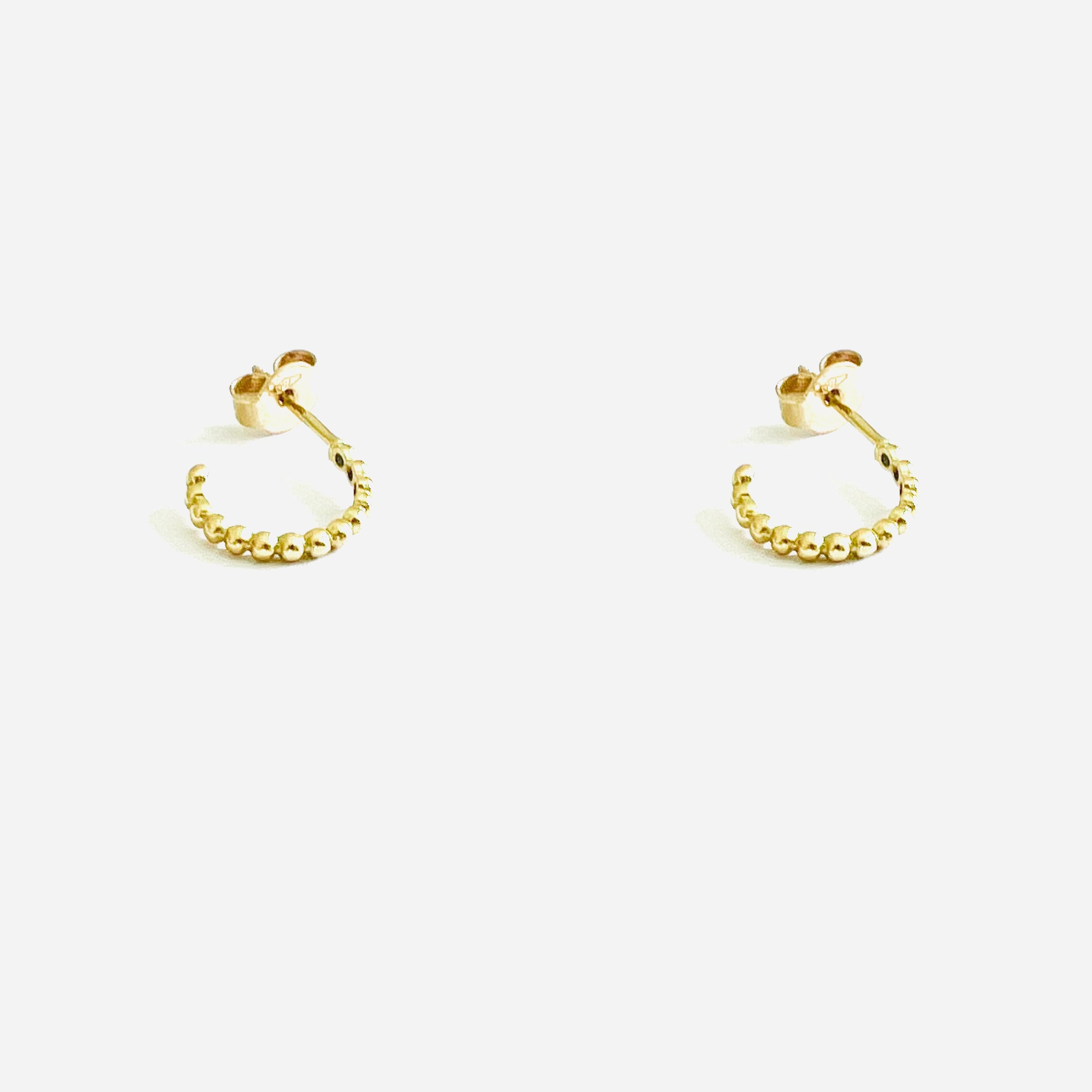 Earrings Hoops Debo 18k Yellow Gold Baguette Joaillerie Fine