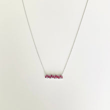 Load image into Gallery viewer, Necklace MARYAM - 18K Gold Necklace &amp; Baguette Rubies and Diamonds
